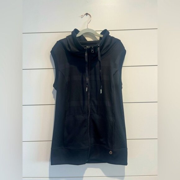 Lorna Jane Black Vest Zip Hoodie XS - Picture 1 of 5